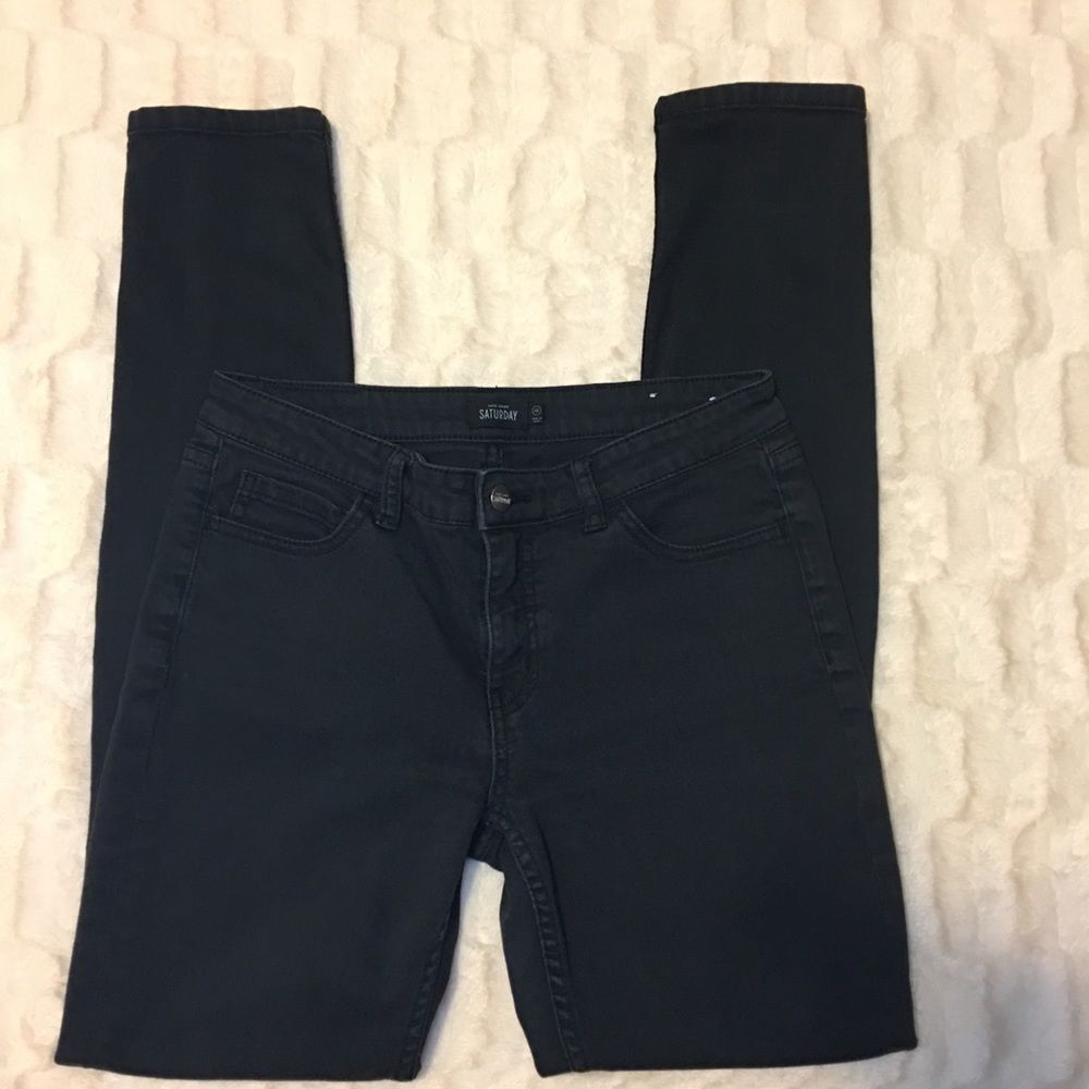 Kate Spade Saturday Black Skinny Jeans Sz 28